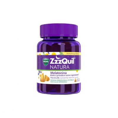 ZZZQUIL NATURA  - INTEGRATORE PER DORMIRE AL MANGO E BANANA - 30 PASTIGLIE