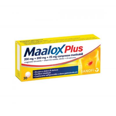 MAALOX PLUS - ANTIACIDO - 30 CPS MASTICABILI