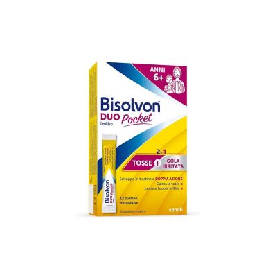 BISOLVON DUO - SCIROPPO POCKET LENITIVO PER LA TOSSE - 12 BUSTINE