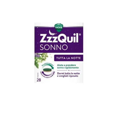 ZZZQUIL - SONNO TUTTA LA NOTTE INTEGRATORE DI MELATONINA - 28 COMPRESSE