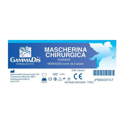 MASCHERINA CHIRURGICA 3PZ