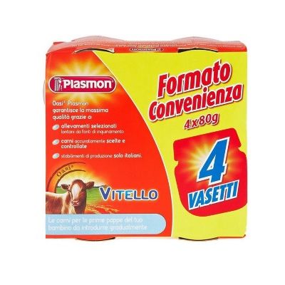 PLASMON OMOG VITELLO 4X80G