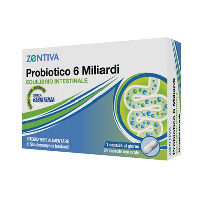 ZENTIVA PROBIOTICO 6MLD 24CPS