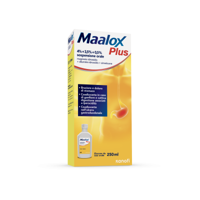 MAALOX PLUS*OS SOSP 4+3,5+0,5%