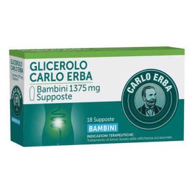 GLICEROLO BAMBINI - 18 SUPPOSTE DA 1,375 GR