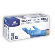 GUANTI NITRILE S/POLV M 100PZ