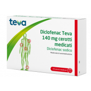 immagine di 038721027 - DICLOFENAC TEVA - CEROTTI MEDICATI 140 MG - 10 CEROTTI